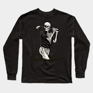 Skeleton Golfer Long Sleeve T-Shirt